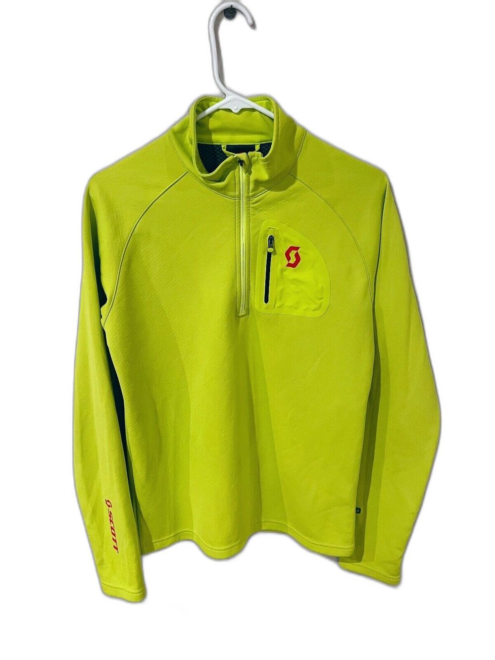 SCOTT Sports Athletic Pullover Quarter Zip Fron Zip Pocket Jacket - Men's S